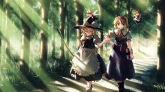 Touhou forests kirisame marisa