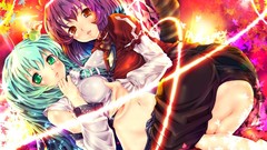 Touhou goddess miko Mountain