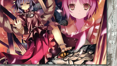 Touhou goddess pink hair