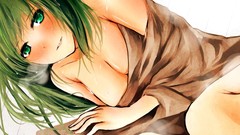 Touhou green eyes towels