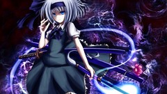 Touhou Katana weapons ghosts