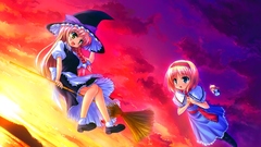 Touhou kirisame marisa skyscapes