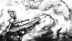 touhou konpaku youmu monochrome Anime anime girls