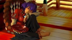 Touhou leaves skirts goddess