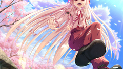 Touhou long hair fujiwara