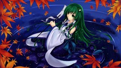 Touhou long hair miko