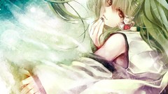 Touhou long hair miko