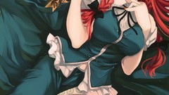 Touhou lying down hong