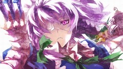 Touhou maids weapons eyepatch