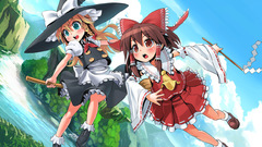 Touhou miko kirisame marisa