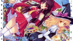 Touhou miko kirisame marisa