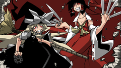 Touhou miko red eyes