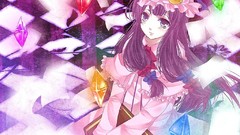 Touhou moon purple hair