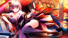 Touhou multicolor kimono floppy