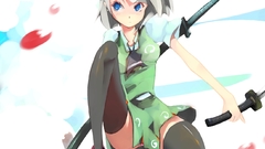 Touhou panties blue eyes