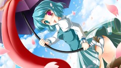 Touhou panties ecchi heterochromia