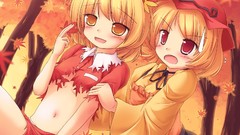 Touhou panties no bra torn clothing Aki Minoriko Aki Shizuha