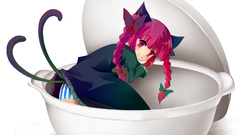 Touhou panties redheads nekomimi