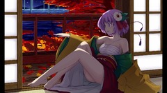 Touhou purple hair short