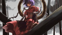 Touhou purple hair short