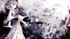 Touhou purple long hair