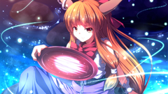 Touhou redheads horns long