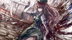 Touhou redheads long hair