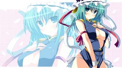 Touhou Ribbons green hair