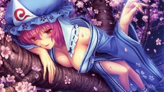 Touhou saigyouji yuyuko video games Japanese clothes Sayori 