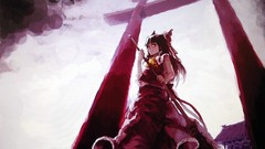 Touhou shrine miko gate
