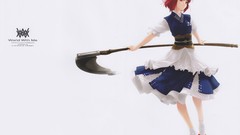 Touhou text scythe redheads