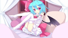 Touhou Vampires aqua hair