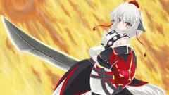 Touhou weapons shield red