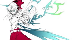 Touhou white long hair