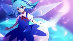 Touhou wings dress blue