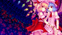 Touhou wings dress Flowers