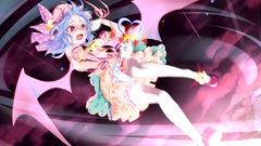 Touhou wings dress flying