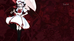 Touhou wings dress red