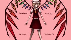 Touhou wings dress red