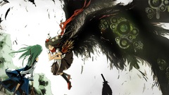 Touhou wings miko shameimaru