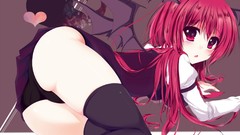 Touhou wings panties redheads