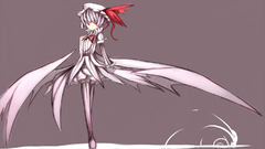 Touhou wings pink hair