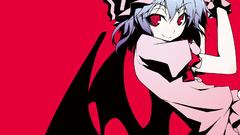 Touhou wings red dress