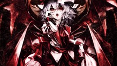 Touhou wings red dress