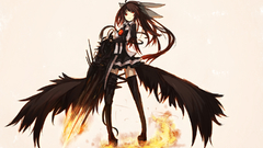 Touhou wings red eyes