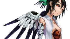 Touhou wings red eyes