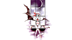 Touhou wings red eyes