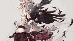 Touhou wings weapons feathers