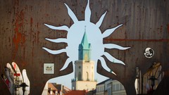 Tower old gate Poland Europe angels Sticker cityscapes 