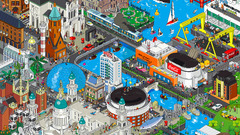 Town pixelart isometric